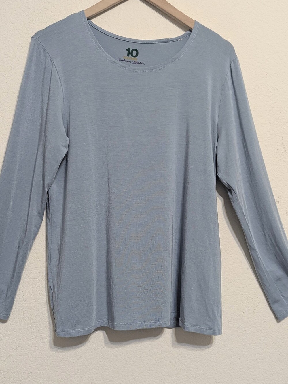 Gudrun Sjoden 10 Colours Blue Crew Neck Long Sleeve Organic Cotton Size Large